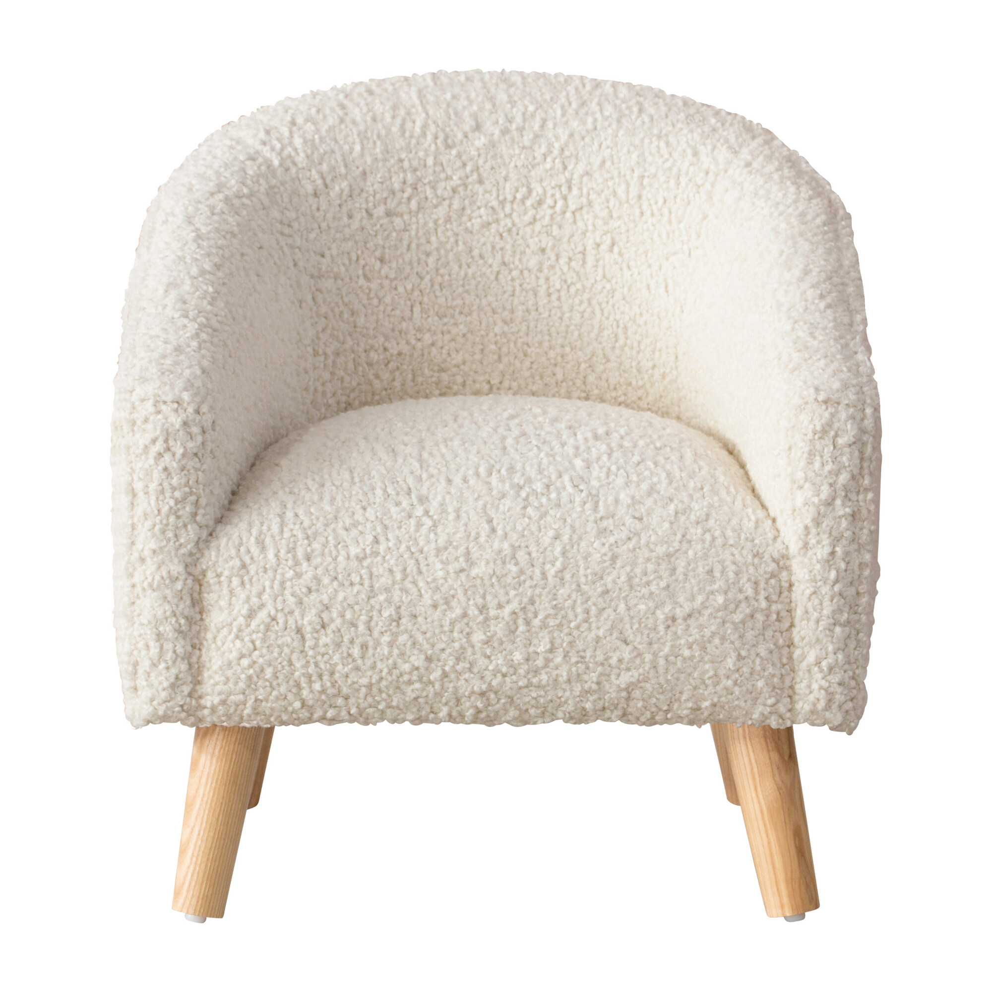 stevie kids' chair ivory sheepskin