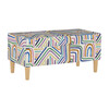 Astrid Storage Bench, Rainbow Stripes Multi