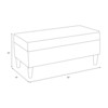 Astrid Storage Bench, Rainbow Stripes Multi
