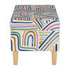 Astrid Storage Bench, Rainbow Stripes Multi