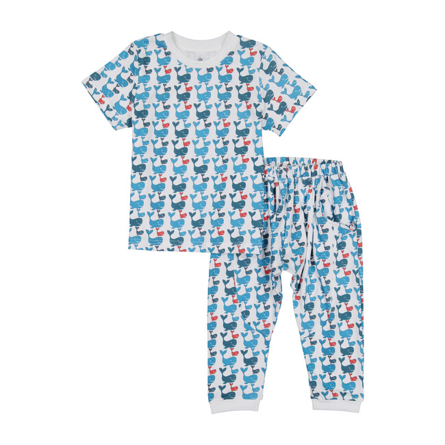 Hunter Play Suit, Blue Free Willie - Ro's Garden Sleepwear | Maisonette