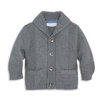 baby boys grey cardigan