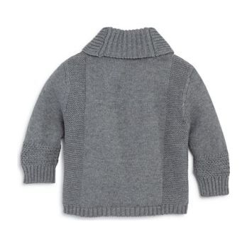 Shawl Collar Cardigan, Grey Heather