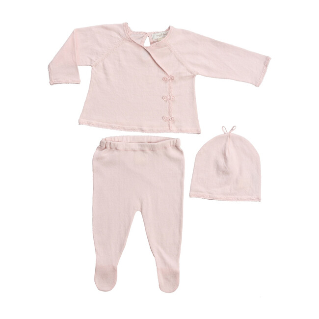 Classic Kimono 3 Piece Set, Baby Pink