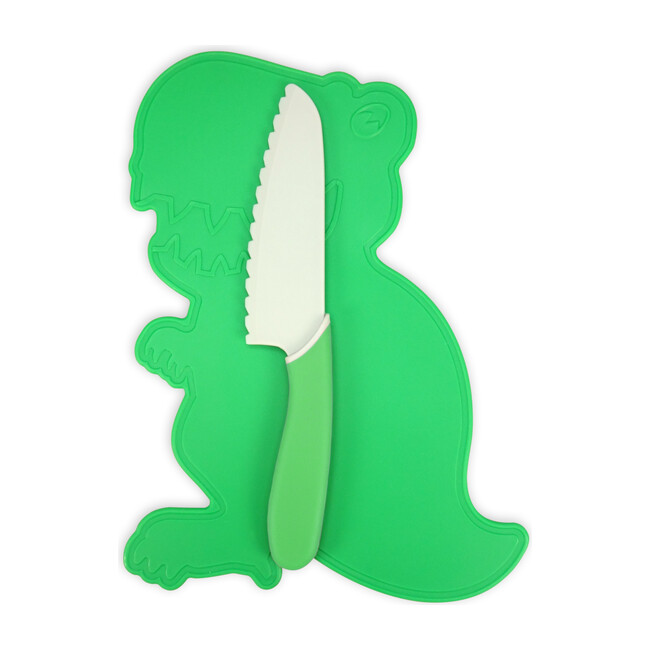 Dinosaur Cutting Board & Knife Set - Party Accessories - 1