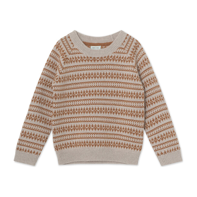 Timo Oeko-Tex Sweater, Light Brown Melange - Kids Boy Clothing Tops ...