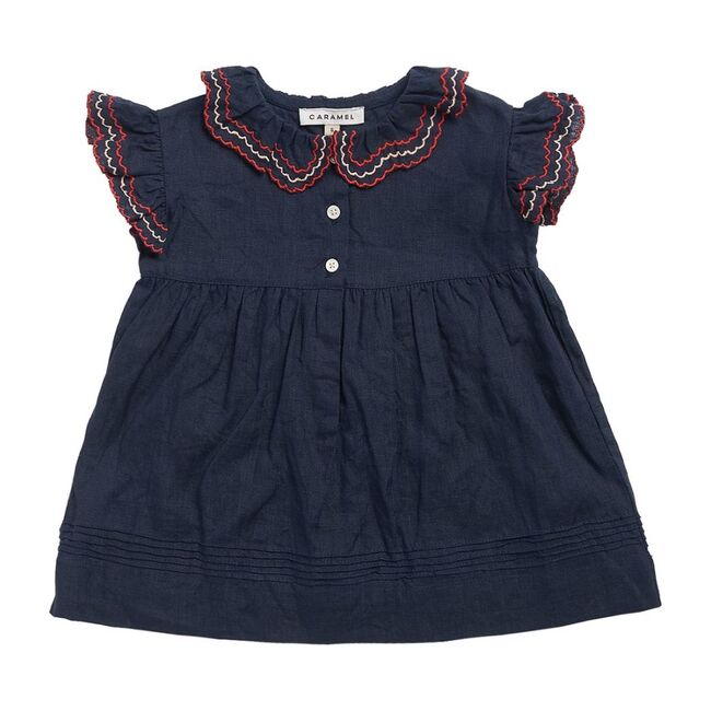 Sloane Square Baby Dress, Dark Navy - Dresses - 1