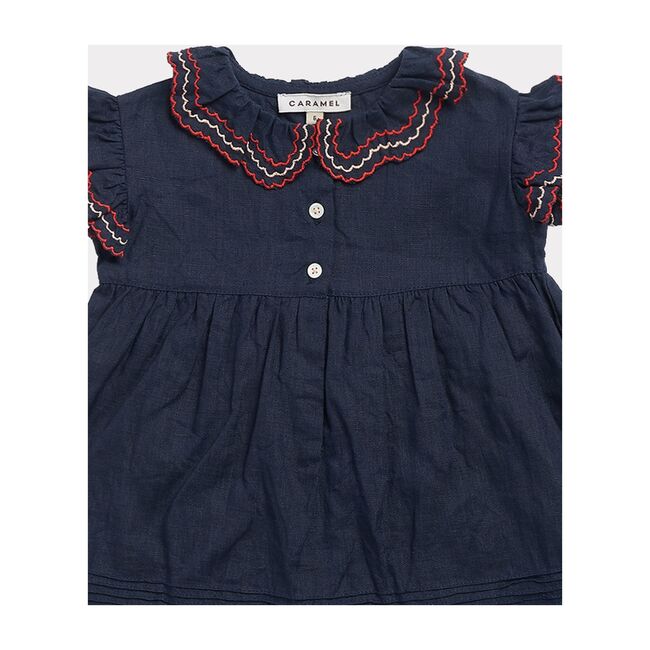 Sloane Square Baby Dress, Dark Navy - Dresses - 3