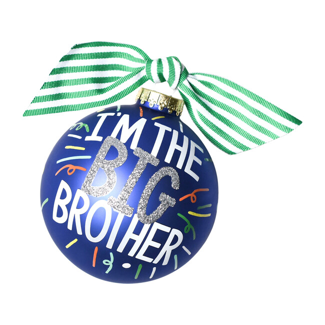 Big Brother Popper Glass Ornament