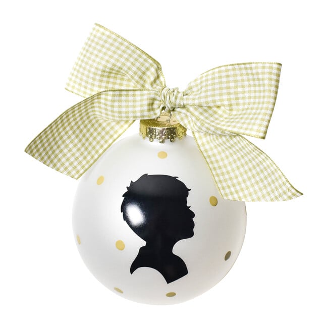 Silhouette Ball Ornament, Boy