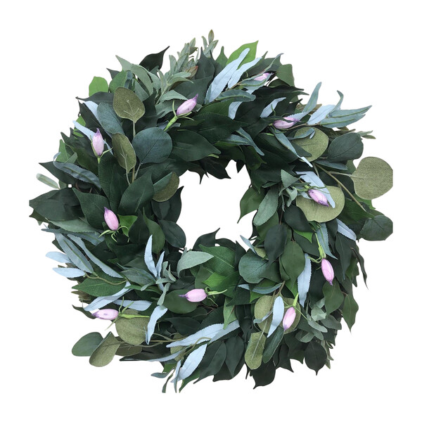 Spring Greenery Wreath, Purple Tulip - Home Decor Mirrors ... on Wall Sconces For Greenery Wreath id=14834