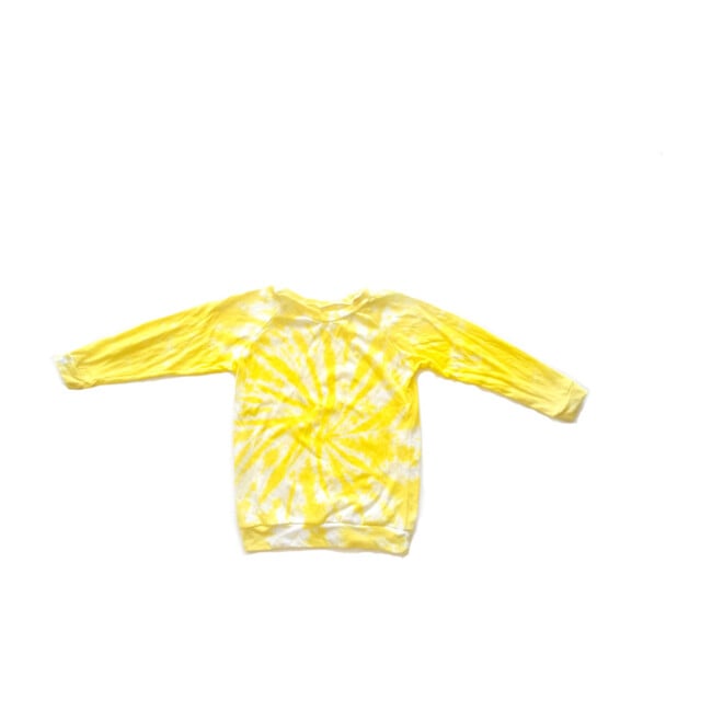 Tie Dye Raglan, Yellow - Tees - 1