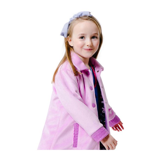 Lightweight Party Coat with Eyelet, Lilac