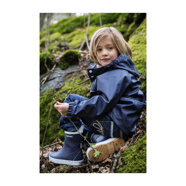 Kids Wings Raincoat, Navy - Raincoats - 5