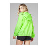 Adult Unisex Mel Full Zip Packable Rain Jacket, Green Fluo - Raincoats - 2