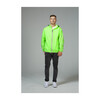 Adult Unisex Mel Full Zip Packable Rain Jacket, Green Fluo - Raincoats - 3