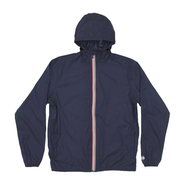 Men's Max Packable Rain Jacket, Navy - Raincoats - 1