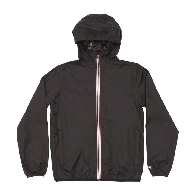 Men's Max Packable Rain Jacket, Black - Raincoats - 1