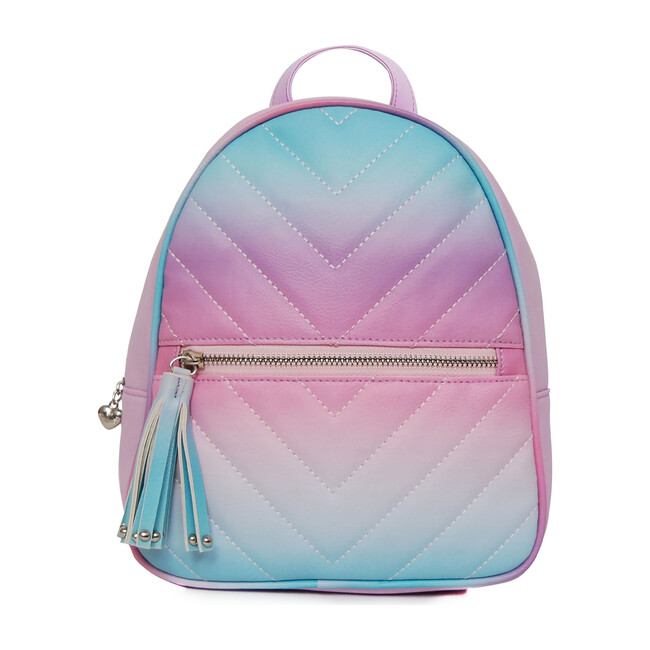 chevron quilted mini backpack
