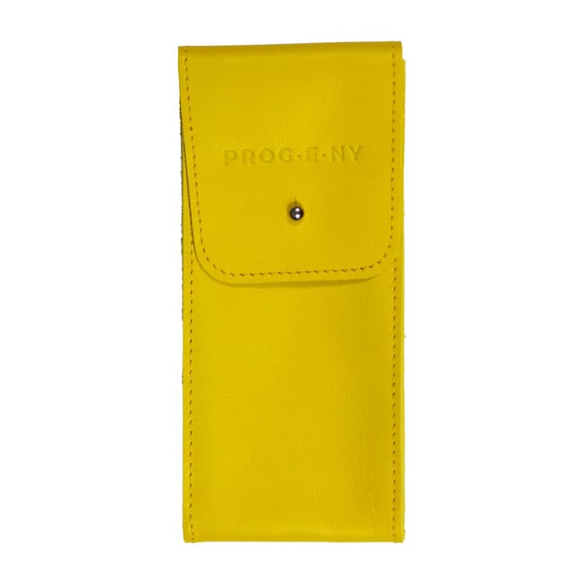 Leather Pouch, Yellow