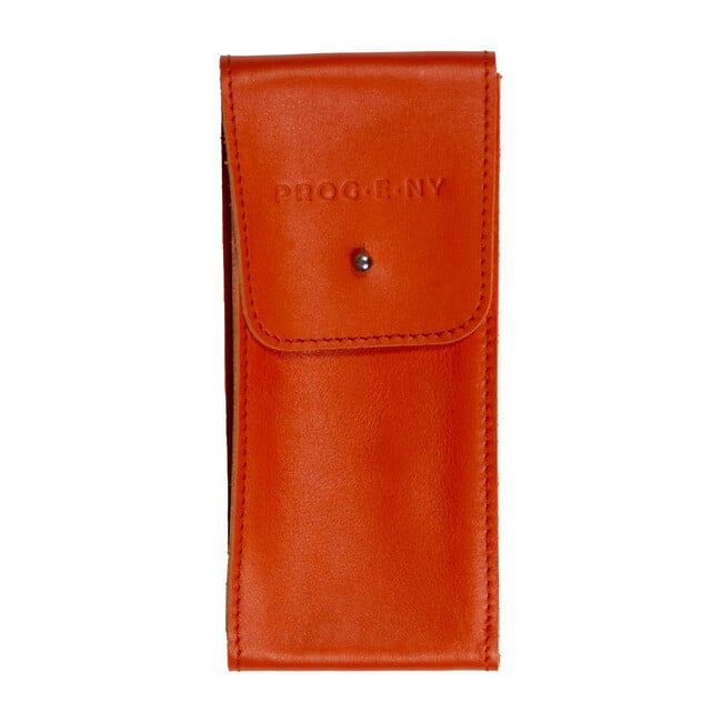 Leather Pouch, Orange