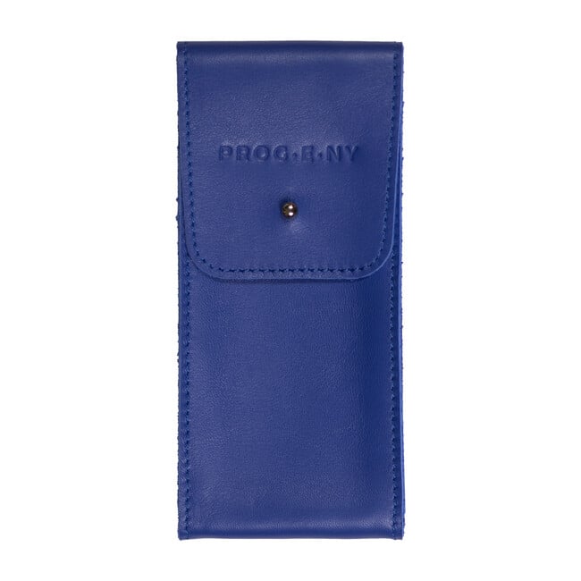 Leather Pouch, Blue - Watches - 1