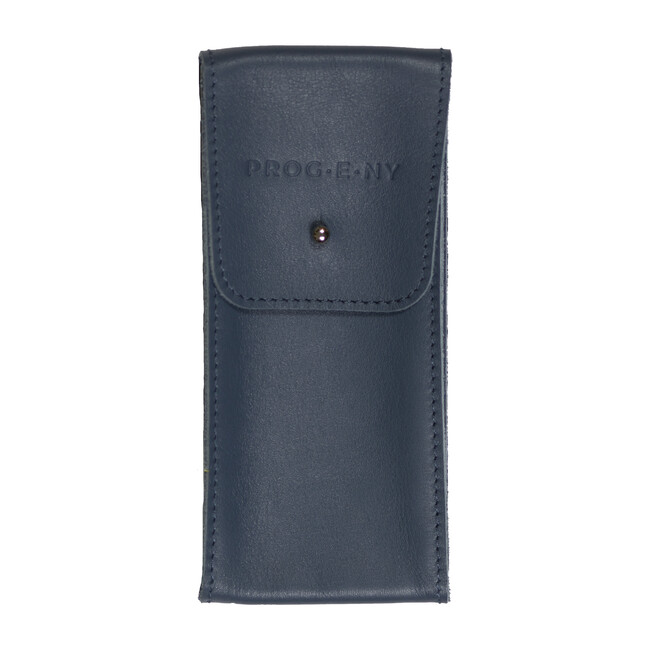 Leather Pouch, Navy
