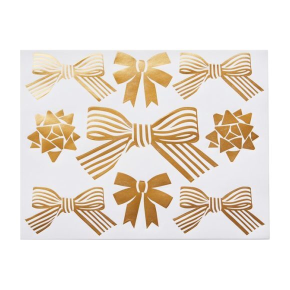 Gold Foil Bow Stickers