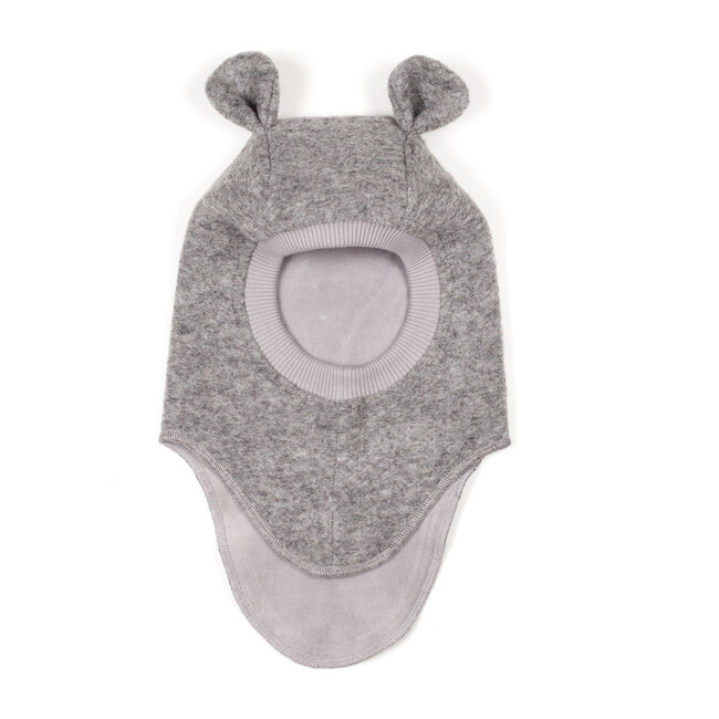 Balaclava With Wool Ears, Light Grey - Balaclavas - 5