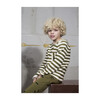 Striped Knit Sweater, Olive - Sweaters - 4
