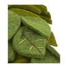 Green Leaves Wreath with Embroidery