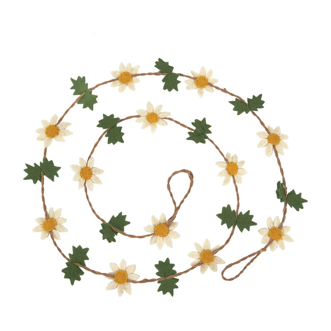 Felt Daisies Garland