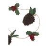 Pinecones and Holly Berries Garland