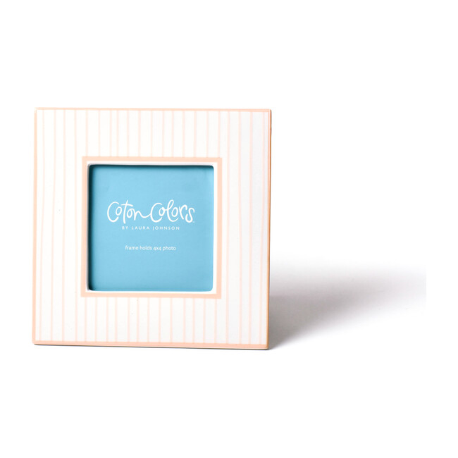Stripe Mini Square Frame, Blush