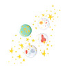 Set of 4 Melamine Plates, Outer Space - Tabletop - 2