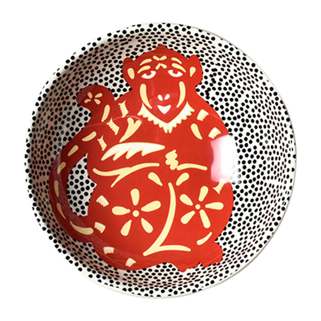 Chinese Zodiac Bowl Accent Bowl, Monkey