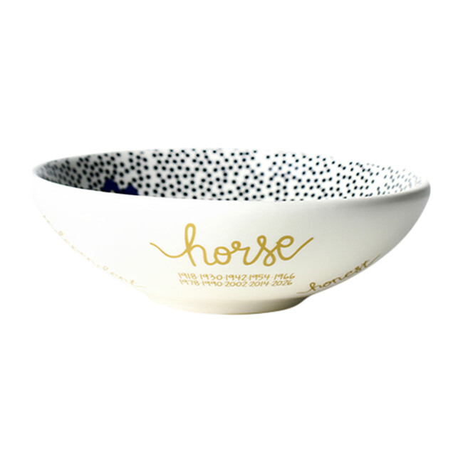 Chinese Zodiac Bowl Accent Bowl, Horse