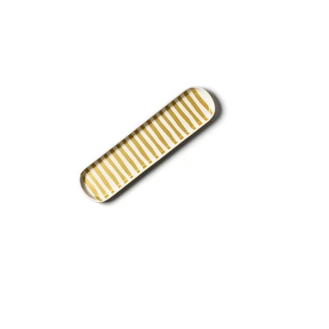 Scoop Oval Tray, Gold Stripe - Accents - 1