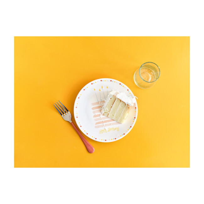 Happy Birthday Cake Plate, Blush