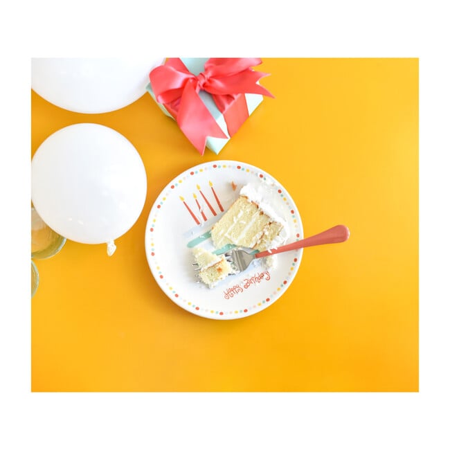 Happy Birthday Cake Plate, Blue