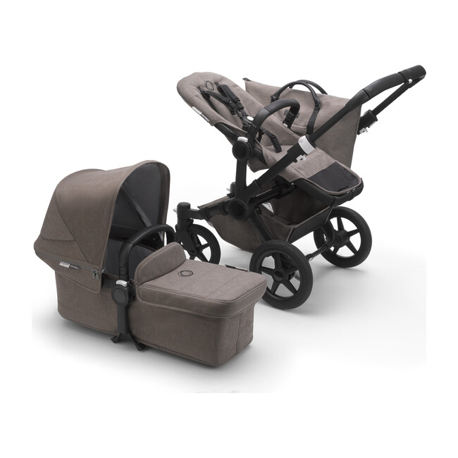 Bugaboo Donkey3 Mineral Mono Complete, Black Base & Mineral Taupe Fabrics