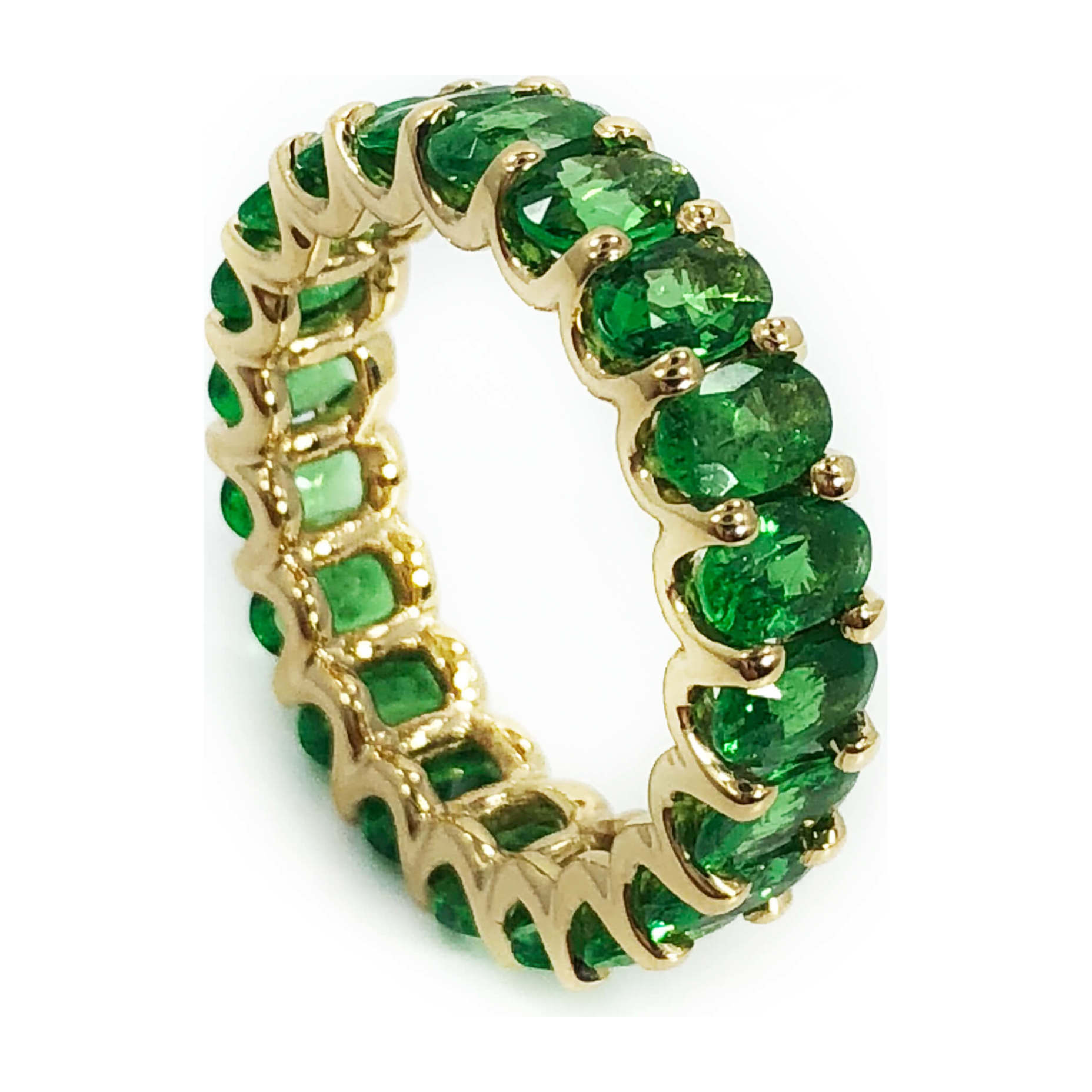 Tsavorite Garnet Eternity Ring - Gifts By Age - Maisonette