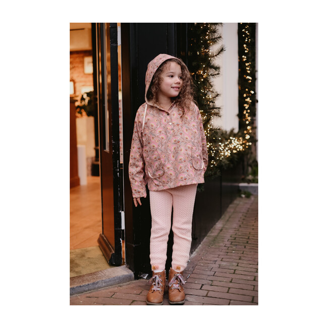 Mara Raincoat, Khaki Folk Flowers - Raincoats - 3