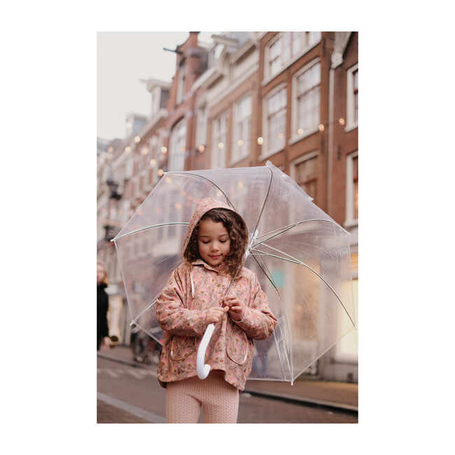 Mara Raincoat, Khaki Folk Flowers - Raincoats - 4