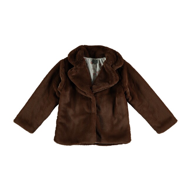 Faux Fur Jacket, Brown