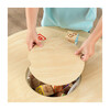 Round Storage Table and 2 Chair Set, Natural/White - Play Tables - 4