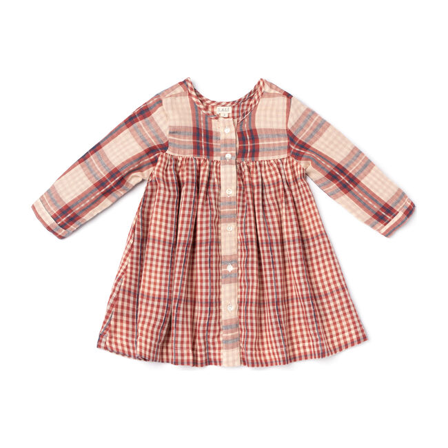 Cleo Dress, Red Chex