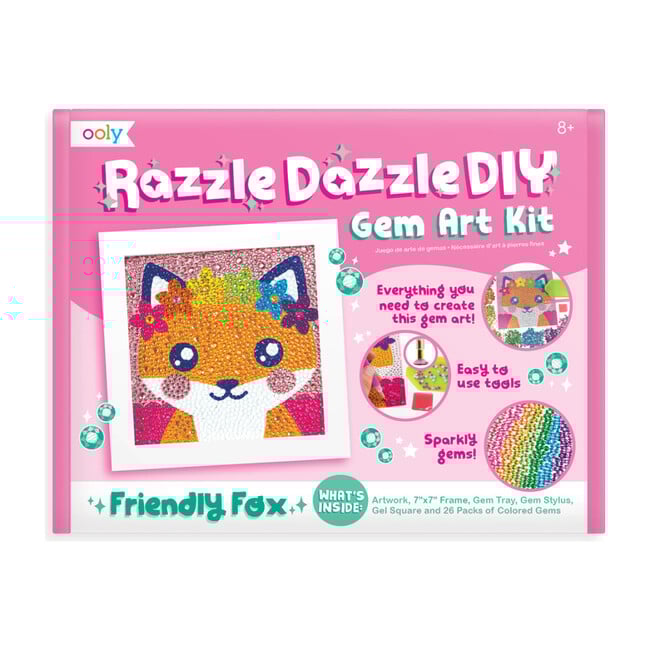 Razzle Dazzle DIY Gem Art Kit, Friendly Fox