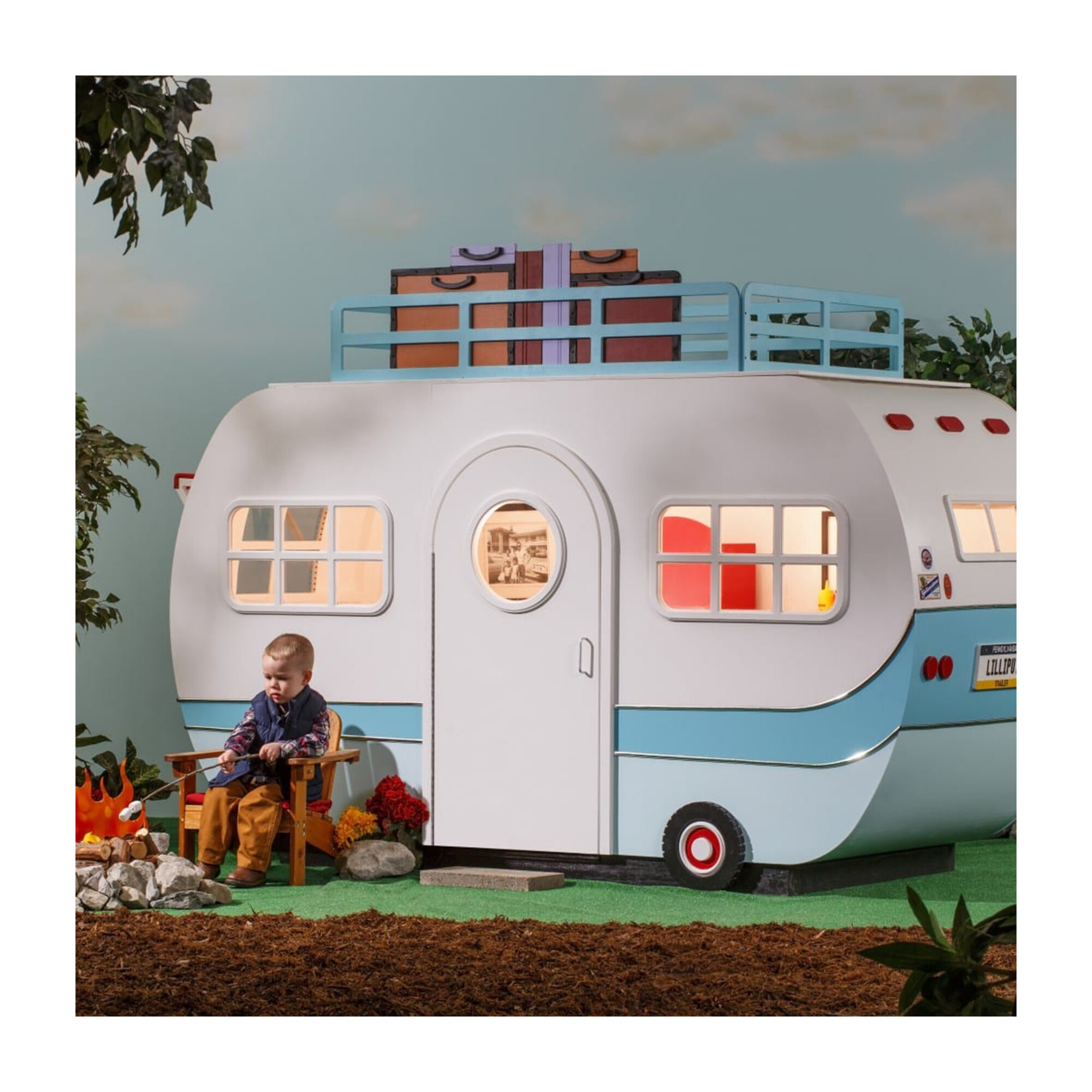 Role Play Deluxe Surfing Camper Playhouse Tent — Toycra