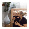 Ultrasonic Cool Mist Drop Shape Humidifier, Grey - Humidifiers - 2